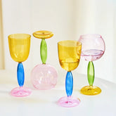 Colored Goblet Wine Glass